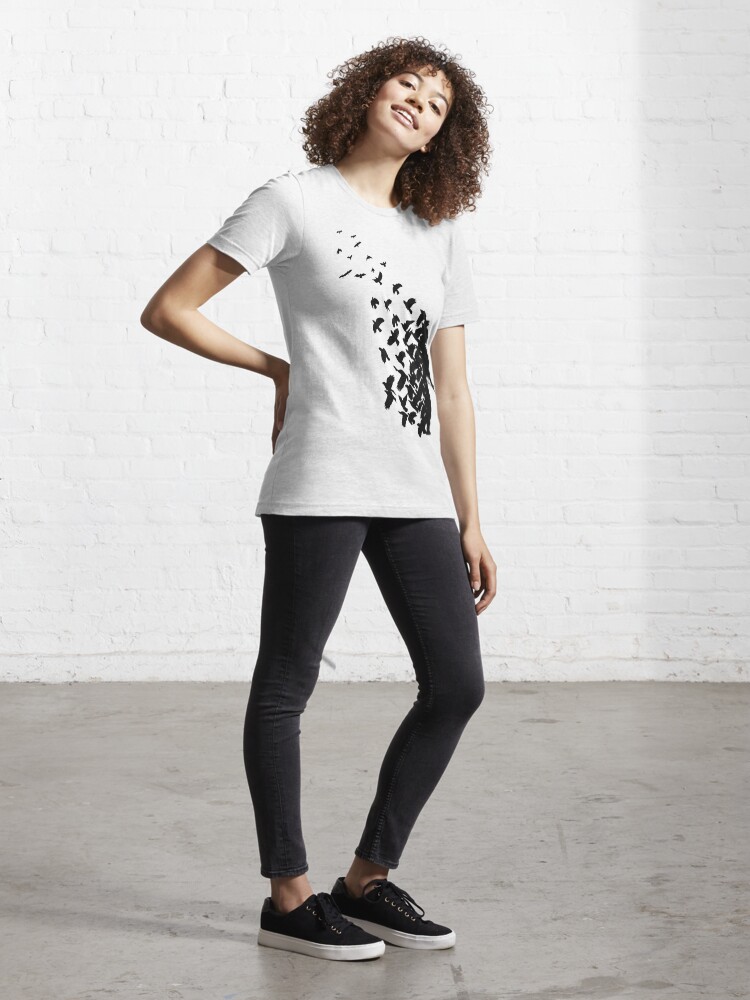 Alternate view of Banksy Birds Essential T-Shirt