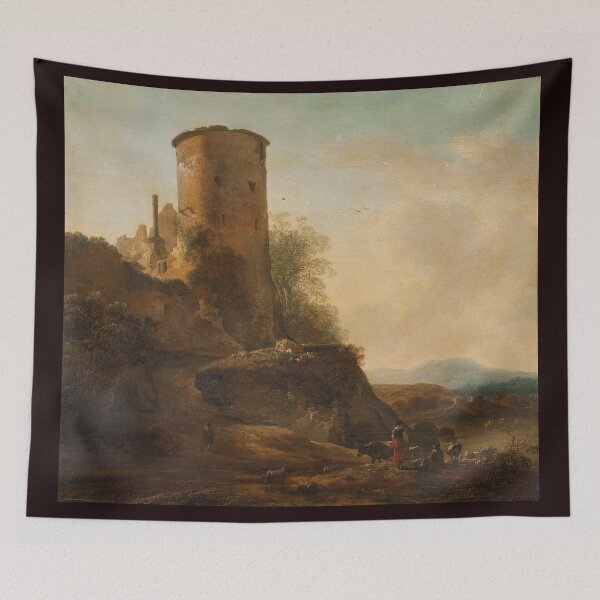 Item preview, Castle painting designed and sold by Anne Peoples.