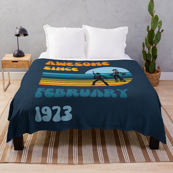 Item preview, Awesome since February 1973 | Born February 1973 | Made in February 1973 | Legend since February 1973 | Birthday Gift for 49 year old mom dad grandma grandpa | Vintage Retro 70s Birthday gift idea designed and sold by Saffire6.