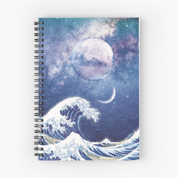 Item preview, great wave off kanagawa cosmic space art designed and sold by BeCoolArt.