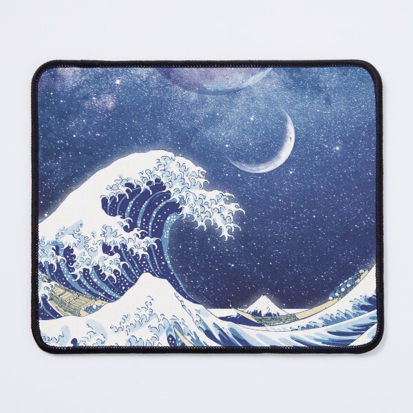 Item preview, great wave off kanagawa cosmic space art designed and sold by BeCoolArt.
