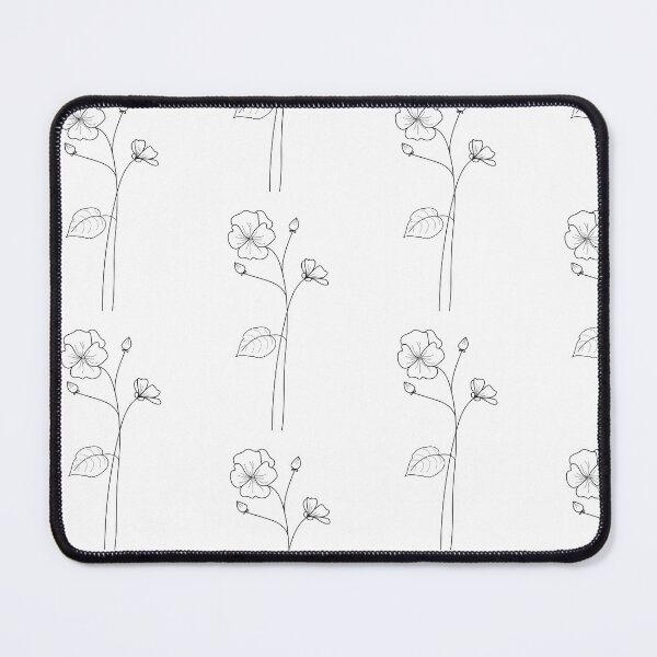 Item preview, Violet flower fine line art designed and sold by Lorena-designs.
