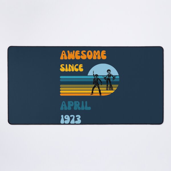 Item preview, Awesome since April 1973 | Born April 1973 | Made in April 1973 | Legend since April 1973 | Birthday Gift for 49 year old mom dad grandma grandpa | Vintage Retro 70s Birthday gift idea designed and sold by Saffire6.