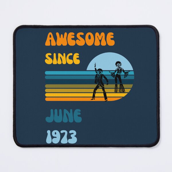 Item preview, Awesome since June 1973 | Born June 1973 | Made in June 1973 | Legend since June 1973 | Birthday Gift for 49 year old mom dad grandma grandpa | Vintage Retro 70s Birthday gift idea designed and sold by Saffire6.
