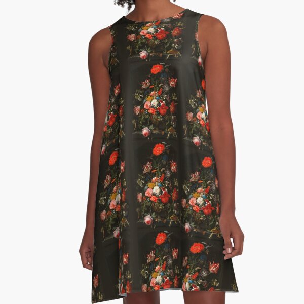 dutch still life flowers A-Line Dress