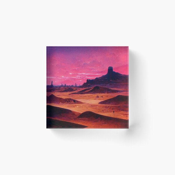 Item preview, Red Desert Sunset that Reminds You of that Neighboring Planet designed and sold by SingularityGeek.