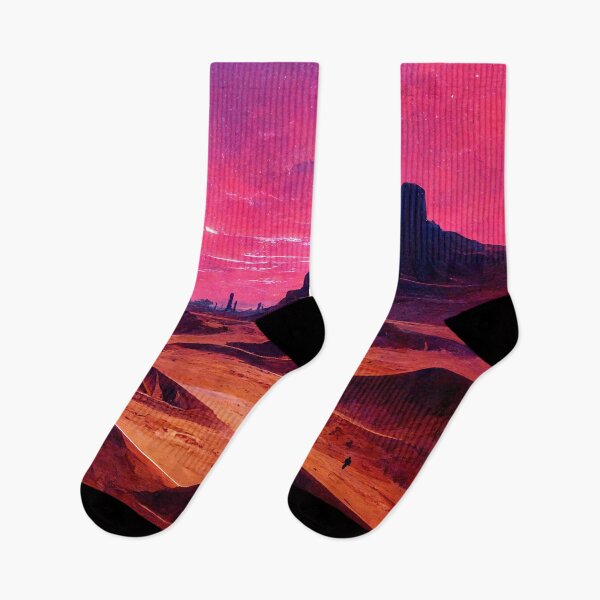 Item preview, Red Desert Sunset that Reminds You of that Neighboring Planet designed and sold by SingularityGeek.