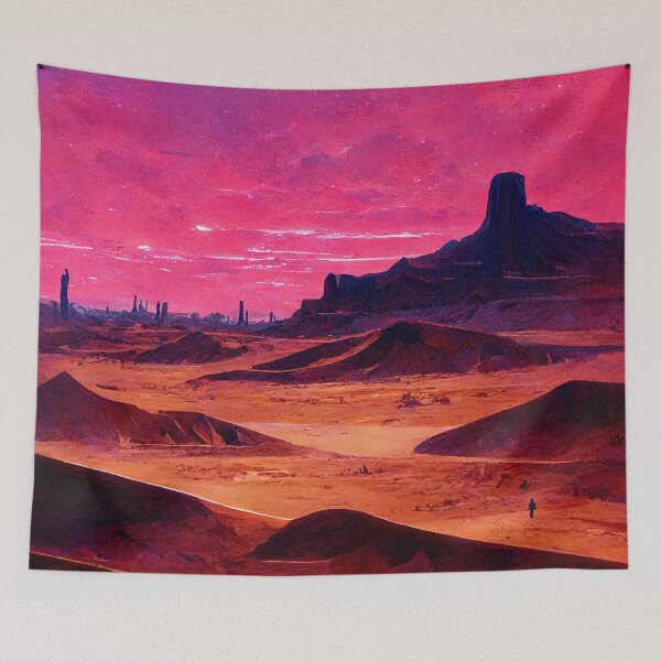 Item preview, Red Desert Sunset that Reminds You of that Neighboring Planet designed and sold by SingularityGeek.