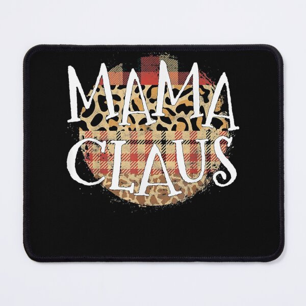 Item preview, Mama Claus Leopard Buffalo Plaid designed and sold by Harriet Taplin.