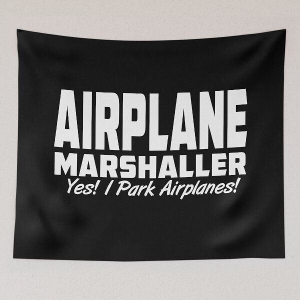 Item preview, Airplane Marshaller - Ramp Agent - Turnaround Coordinator / Park Airplanes White designed and sold by Ikaroots.