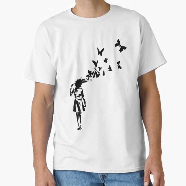 Item preview, Banksy butterfly girl designed and sold by belugastore.
