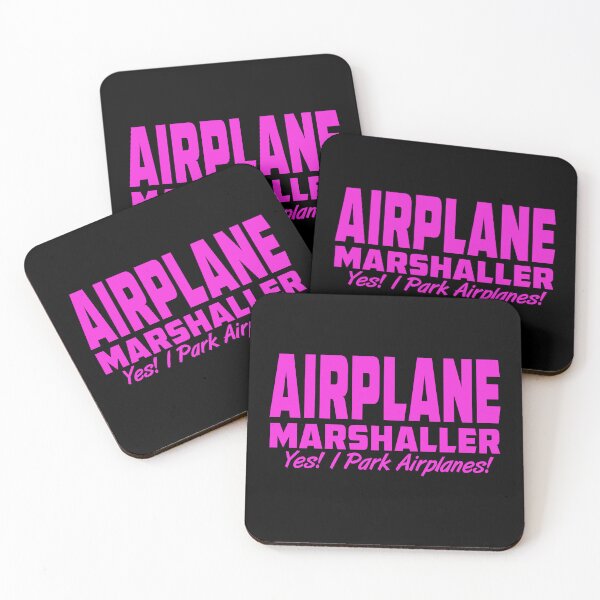 Item preview, Airplane Marshaller - Ramp Agent - Turnaround Coordinator / Park Airplanes Pink designed and sold by Ikaroots.