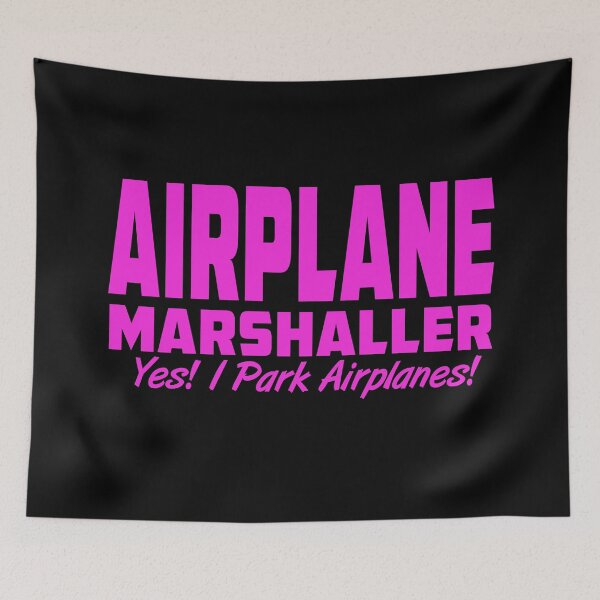 Item preview, Airplane Marshaller - Ramp Agent - Turnaround Coordinator / Park Airplanes Pink designed and sold by Ikaroots.