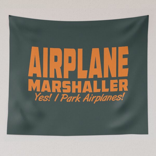 Item preview, Airplane Marshaller - Ramp Agent - Turnaround Coordinator / Park Airplanes Orange designed and sold by Ikaroots.