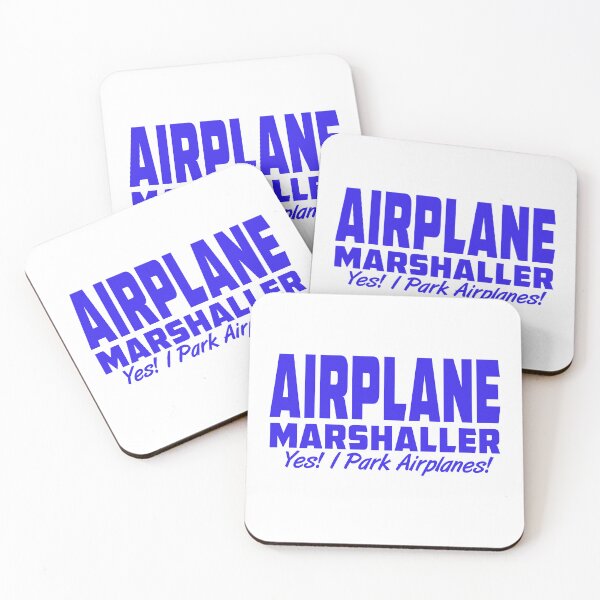 Item preview, Airplane Marshaller - Ramp Agent - Turnaround Coordinator / Park Airplanes Blue designed and sold by Ikaroots.