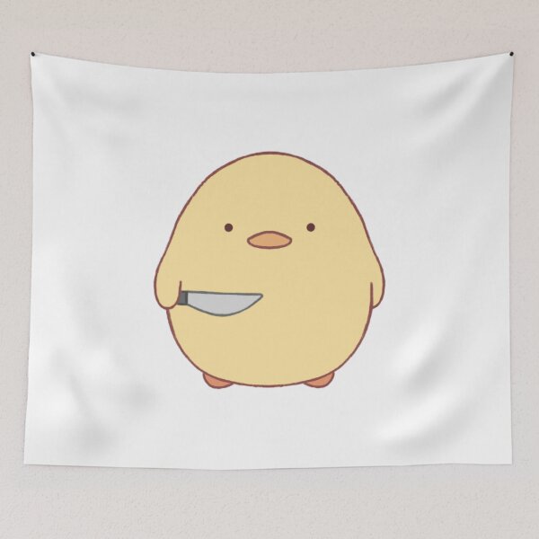 Item preview, stabby duck (white bg) designed and sold by DesignByJennyyy.