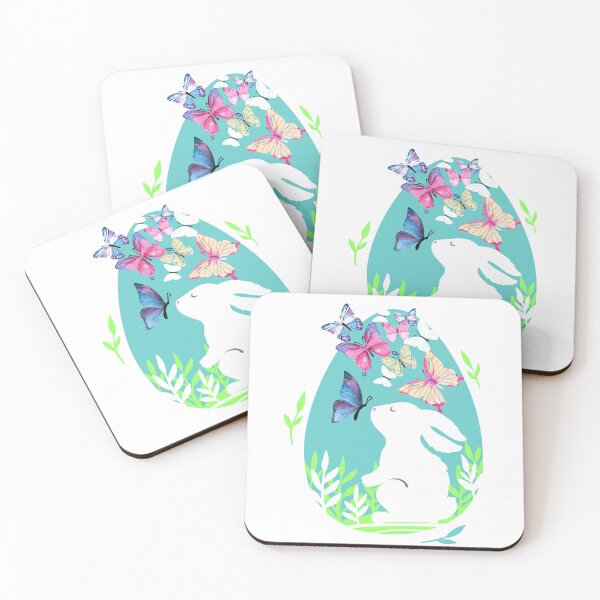 Item preview, Hello Spring - Bunny with Butterflies designed and sold by PirateAvocado.