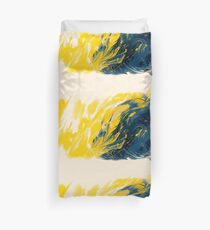 Abstract - Yellow & Blue Duvet Cover