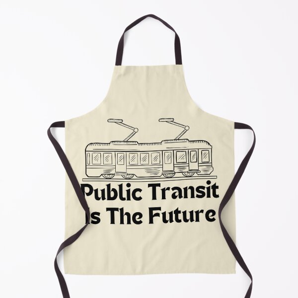 Item preview, Public Transit Is The Future Black And White designed and sold by Pink Ribbon.