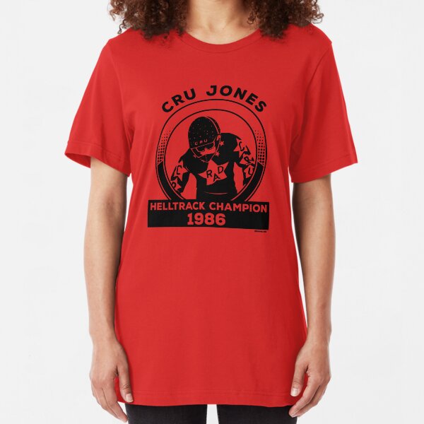Cru Jones - Helltrack Champion 1986 Slim Fit T-Shirt