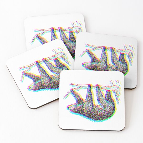 Item preview, Sloth anaglyph 3d glitch designed and sold by eNVy Co.