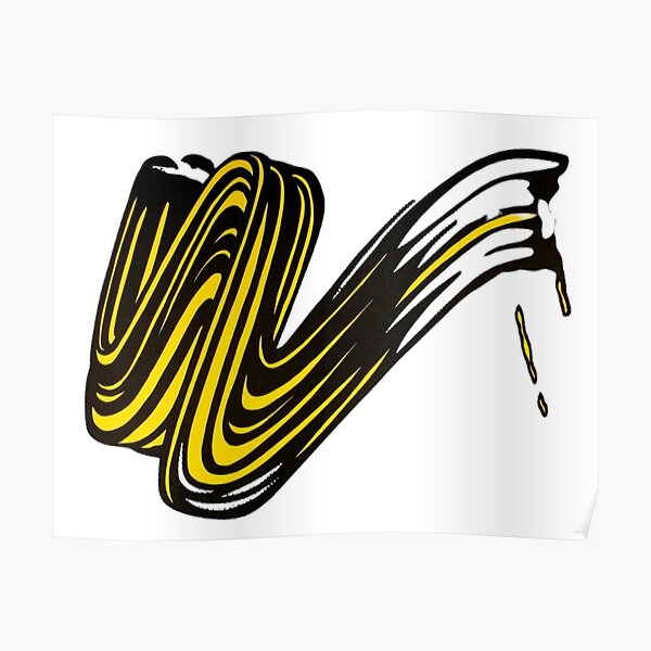 ROY LICHTENSTEIN - 'Little Big Painting' - handsignierte Vintage Ausstellungskarte Poster