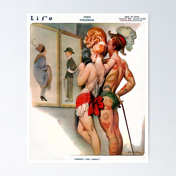 Item preview,   Life Vintage Magazine Advertising "Weren't They Funny?" - 1914- fashion  Life Magazine illustration designed and sold by TeeARTHY.