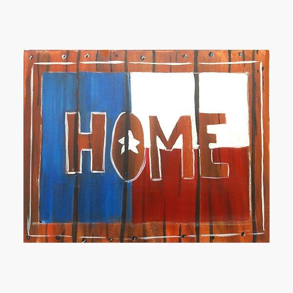 At Home in Texas Photographic Print