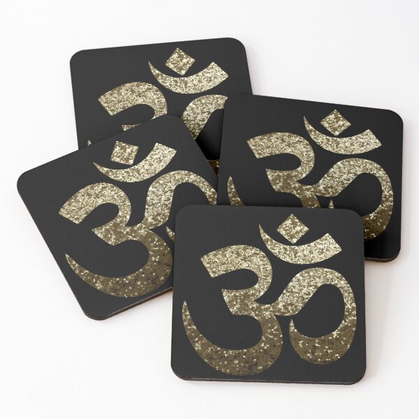 Item preview, Om symbol gold glitter designed and sold by Milamara.