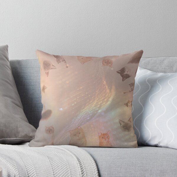 Item preview, Colourful rainbow kitty cats, cute cartoon cats on a shimmery colourful rainbow aesthetic and  holographic rainbow pattern that’s perfect for cat lovers and cat owners designed and sold by haRexia.