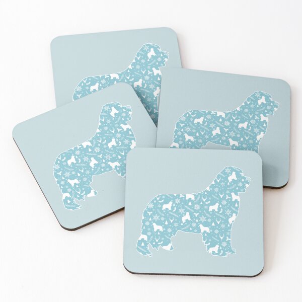 Item preview, Winter Pattern Newfoundland Dog Silhouette designed and sold by Christine Mullis.