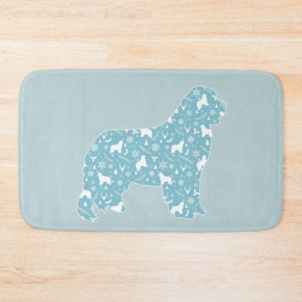 Item preview, Winter Pattern Newfoundland Dog Silhouette designed and sold by Christine Mullis.