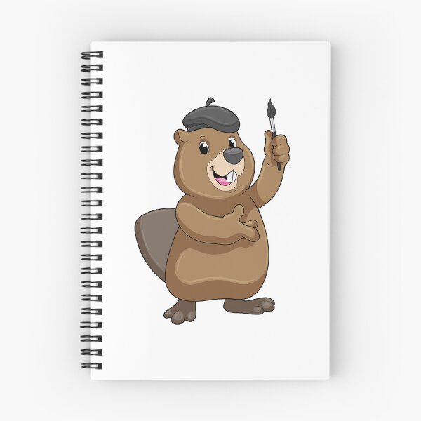 Item preview, Beaver Painter Paintbrush Painting designed and sold by Snabdesign84.
