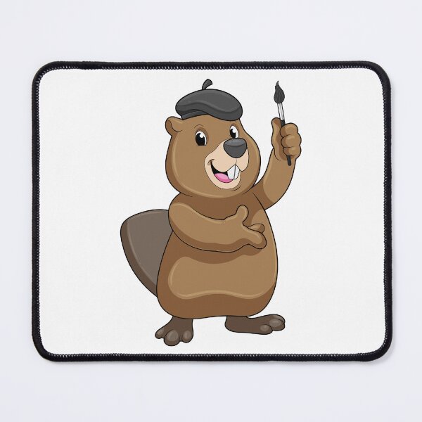 Item preview, Beaver as Painter with Paint brush designed and sold by Snabdesign84.