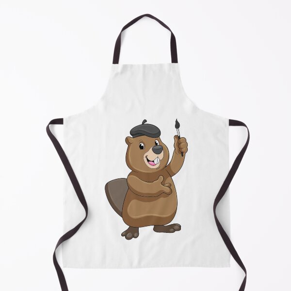 Item preview, Beaver as Painter with Paint brush designed and sold by Snabdesign84.