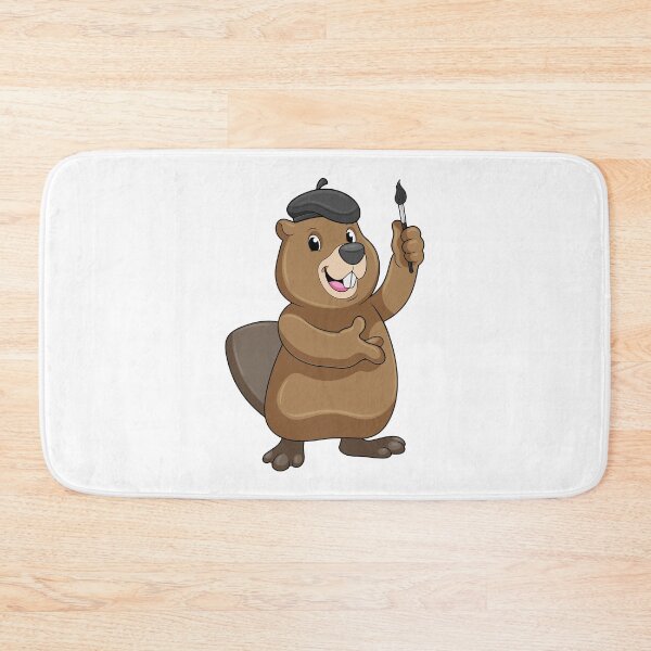 Item preview, Beaver as Painter with Paint brush designed and sold by Snabdesign84.