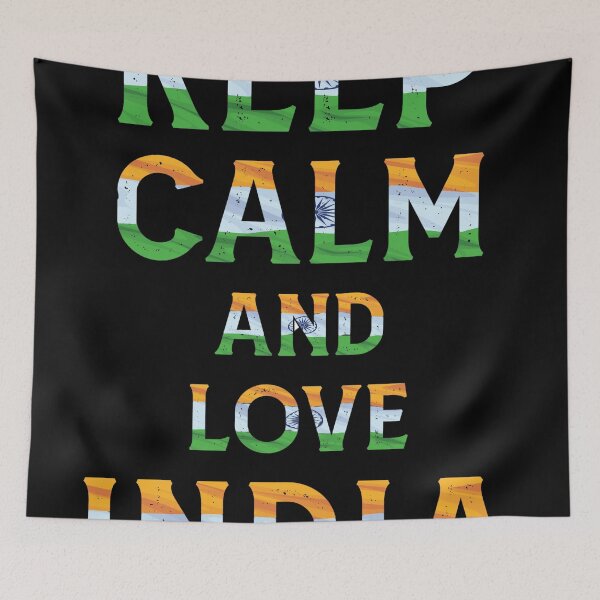 Item preview, Tiranga keep calm and love India designed and sold by MeticArts.
