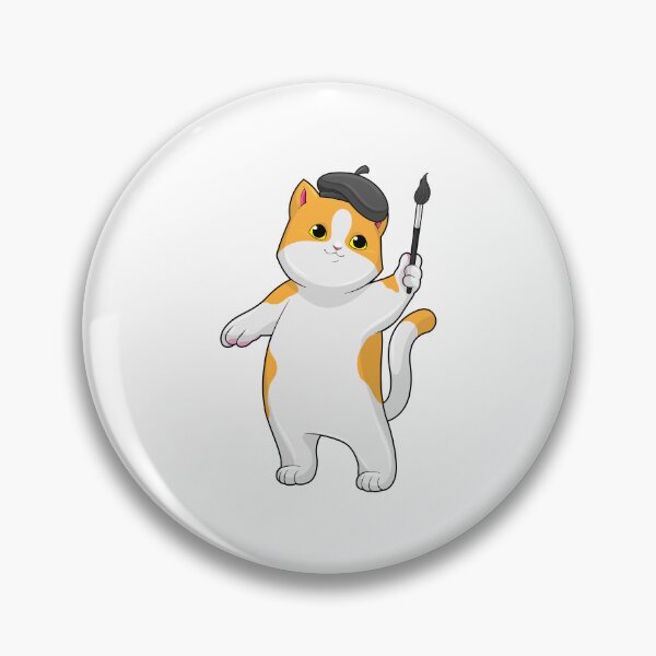 Item preview, Cat as Painter with Paint brush designed and sold by Snabdesign84.