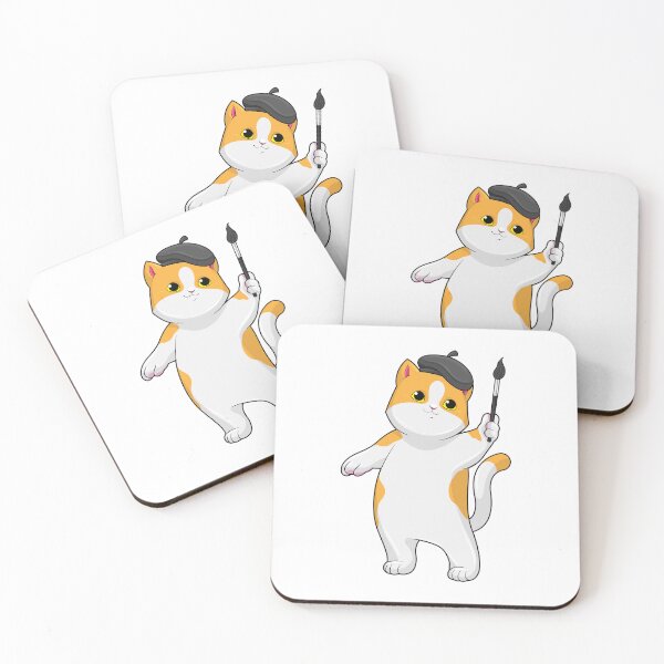 Item preview, Cat as Painter with Paint brush designed and sold by Snabdesign84.