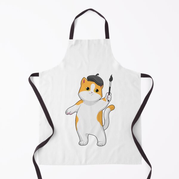 Item preview, Cat as Painter with Paint brush designed and sold by Snabdesign84.