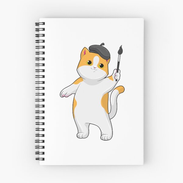 Item preview, Cat Painter Paintbrush Painting designed and sold by Snabdesign84.