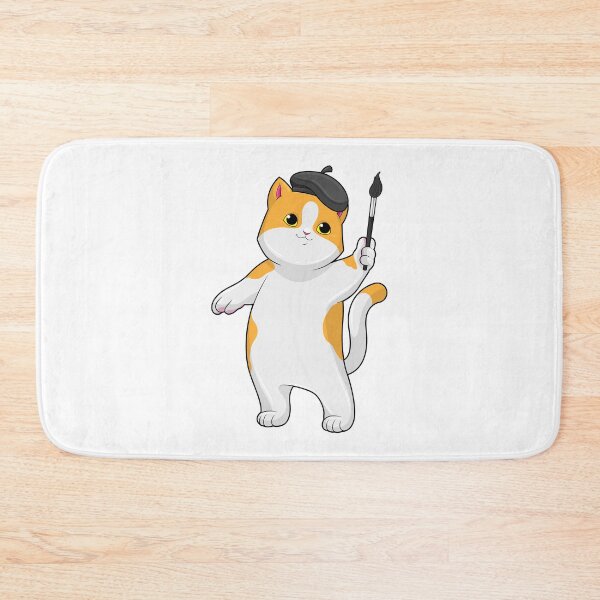 Item preview, Cat as Painter with Paint brush designed and sold by Snabdesign84.