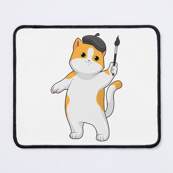Item preview, Cat as Painter with Paint brush designed and sold by Snabdesign84.