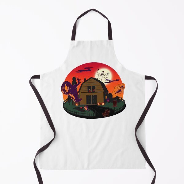 Item preview, Scary Halloween Barn on a Full Moon night designed and sold by BtheLight.