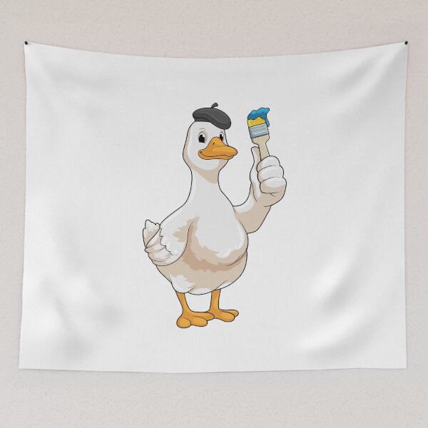 Item preview, Duck as Painter with Paint brush designed and sold by Snabdesign84.