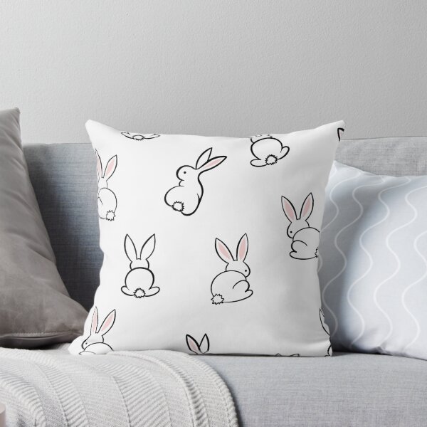 Item preview, Cute Bunny Pattern - Line Drawn Easter Rabbits designed and sold by PirateAvocado.