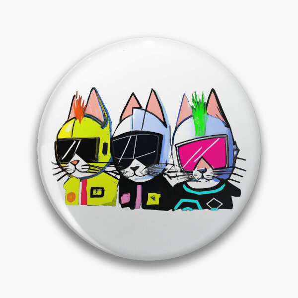 Artikelvorschau, Drei Kätzchen bei einem Daft Punk-Konzert entworfen und verkauft von Arc1.