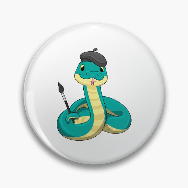 Item preview, Snake as Painter with Paint brush designed and sold by Snabdesign84.