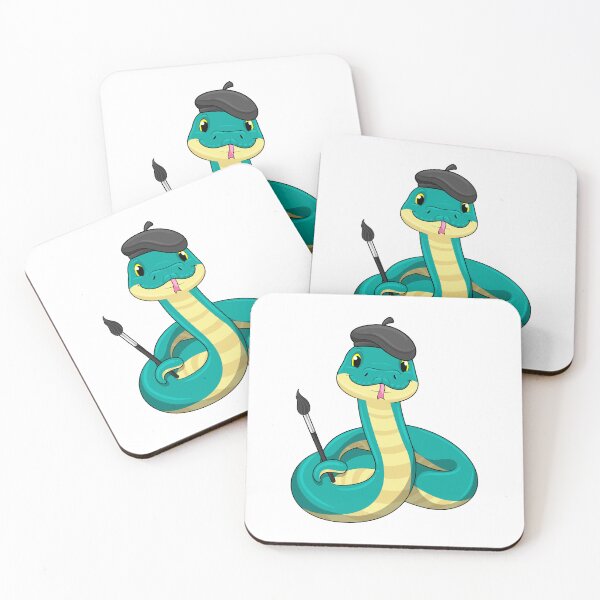 Item preview, Snake as Painter with Paint brush designed and sold by Snabdesign84.