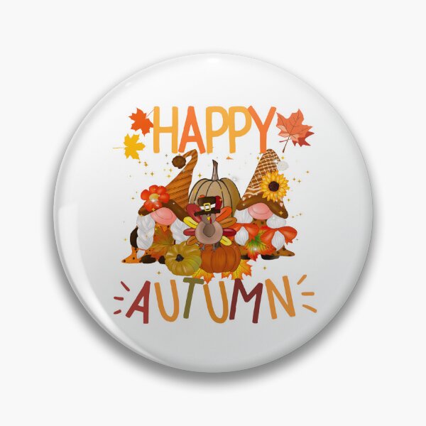 Item preview, Happy autumn, Happy fall, Happy Thanksgiving, Celebrate fall, Happy vibes, Happy gnome graphic designed and sold by InspiresME.